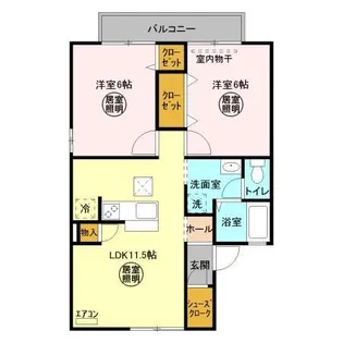 Fountain II【1階】の間取り