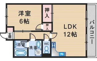 1LDKの間取り画像