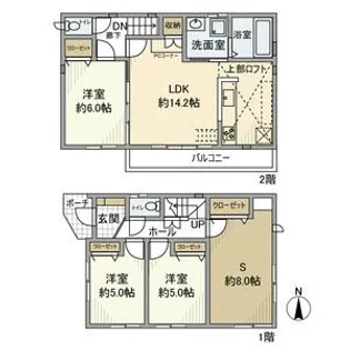 千葉県流山市南流山7【一戸建】の間取り