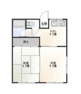 神奈川県座間市入谷東3【アパート】の間取り