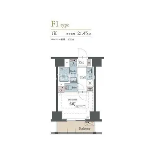 ラグゼナ横浜鶴見【9階】の間取り