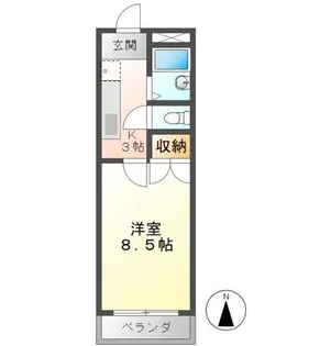 エントピア岐阜 II【3階】の間取り