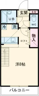 グランヒルズB【2階】の間取り