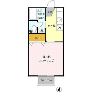 ハイツSHION【2階】の間取り