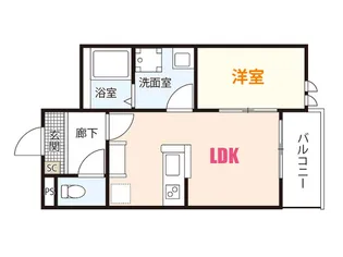 ALTAIR上安【1階】の間取り