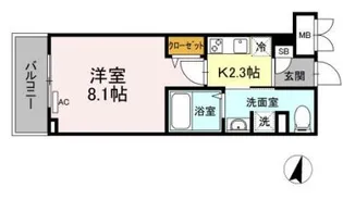 オリヴィエ宝町【5階】の間取り
