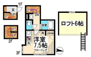 東京都世田谷区上北沢3【アパート】の間取り