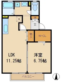 アルカンシェル【1階】の間取り