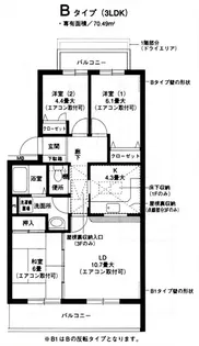 オクトス市ケ尾【3階】の間取り
