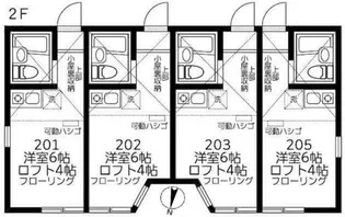 フェローズ横須賀【2階】の間取り