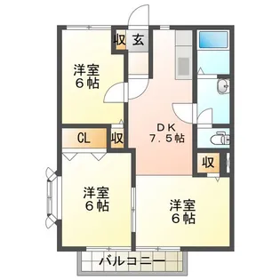 ニューシティーM1【1階】の間取り