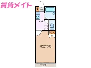 シティ高橋II【1階】の間取り