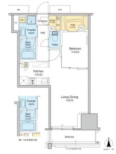プラウドフラット四谷三丁目【6階】の間取り