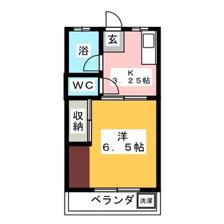 柳ハイツ【2階】の間取り