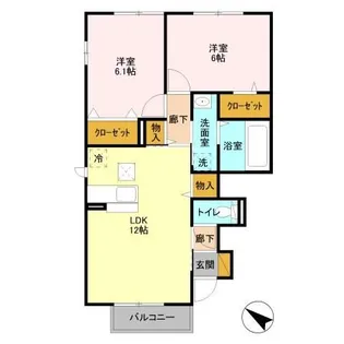 プリマベーラ B【1階】の間取り