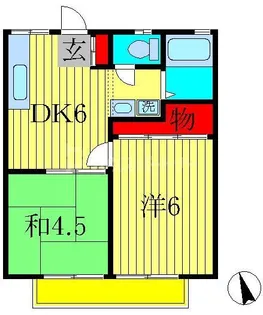 清光ハイツ【2階】の間取り