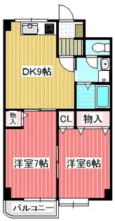 パールハイツ【3階】の間取り