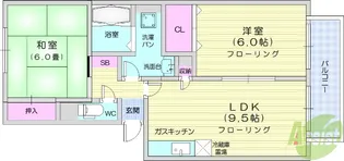 プリムローズ【1階】の間取り