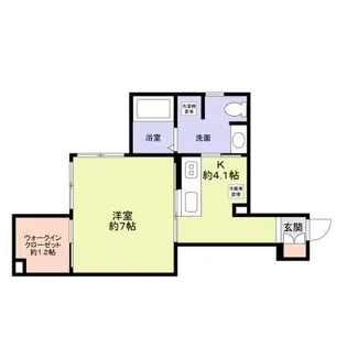 ガゾネサンス【1階】の間取り