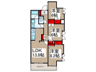 UURコート志木【12階】の間取り