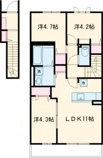 グローレ遠賀野 A棟【2階】の間取り