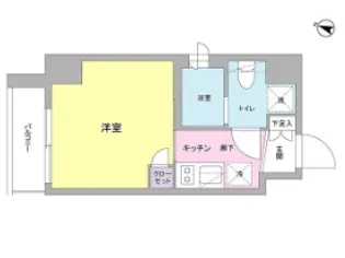 シンシア芝浦lunetta シンシア芝浦ルネッタ【8階】の間取り