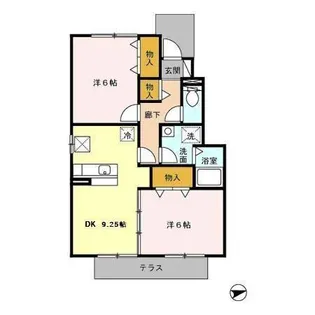フルールグランモア【2階】の間取り