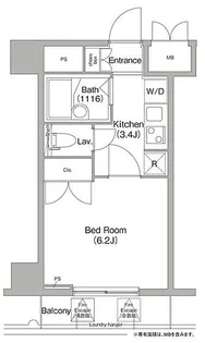 コンフォリア芝浦キャナル【8階】の間取り