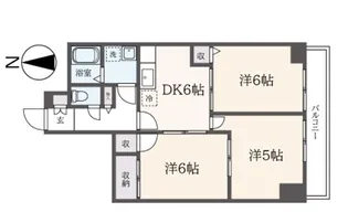 セルテーヌSUZUSHO【5階】の間取り
