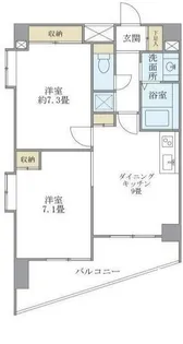 ドミール平和台【3階】の間取り