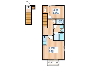 WELLS長町東【2階】の間取り