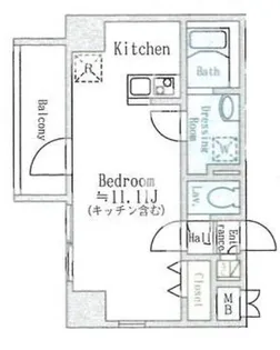 プライムコート浅草【3階】の間取り