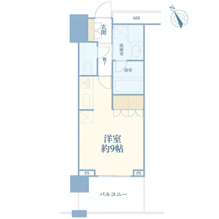 クロスエアタワー【12階】の間取り