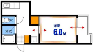 第1木本ビル【3階】の間取り