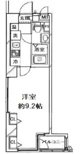 ライジングプレイス月島【4階】の間取り