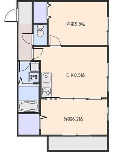 フォレストプラム【1階】の間取り