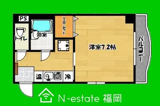 福岡県福岡市早良区藤崎1【マンション】の間取り