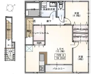 東京都調布市富士見町1【アパート】の間取り