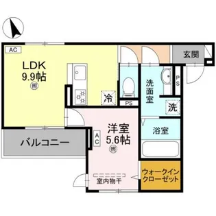 パサログランデ鳳中町【2階】の間取り