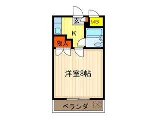 恵解山ハイツ【1階】の間取り