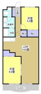 ミレーニア【3階】の間取り