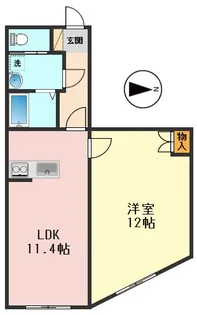 スカイラシクラス小岩【1階】の間取り