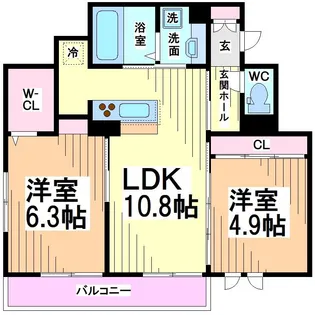 神奈川県川崎市多摩区宿河原3【アパート】の間取り