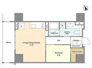 ASPRIME八丁堀【10階】の間取り