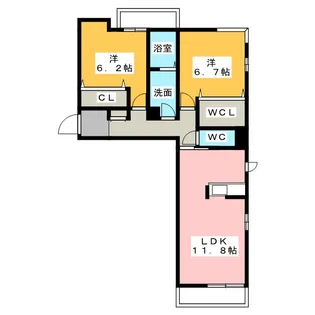 モーネ【1階】の間取り