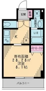 東京都渋谷区西原2【マンション】の間取り