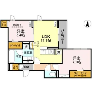 埼玉県草加市金明町【アパート】の間取り