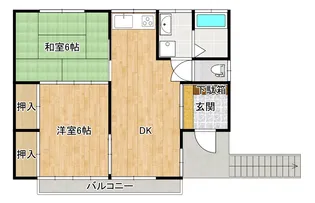 コーポつかさ【2階】の間取り