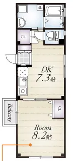 大阪府吹田市高浜町【マンション】の間取り