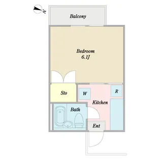 中村コーポ【2階】の間取り
